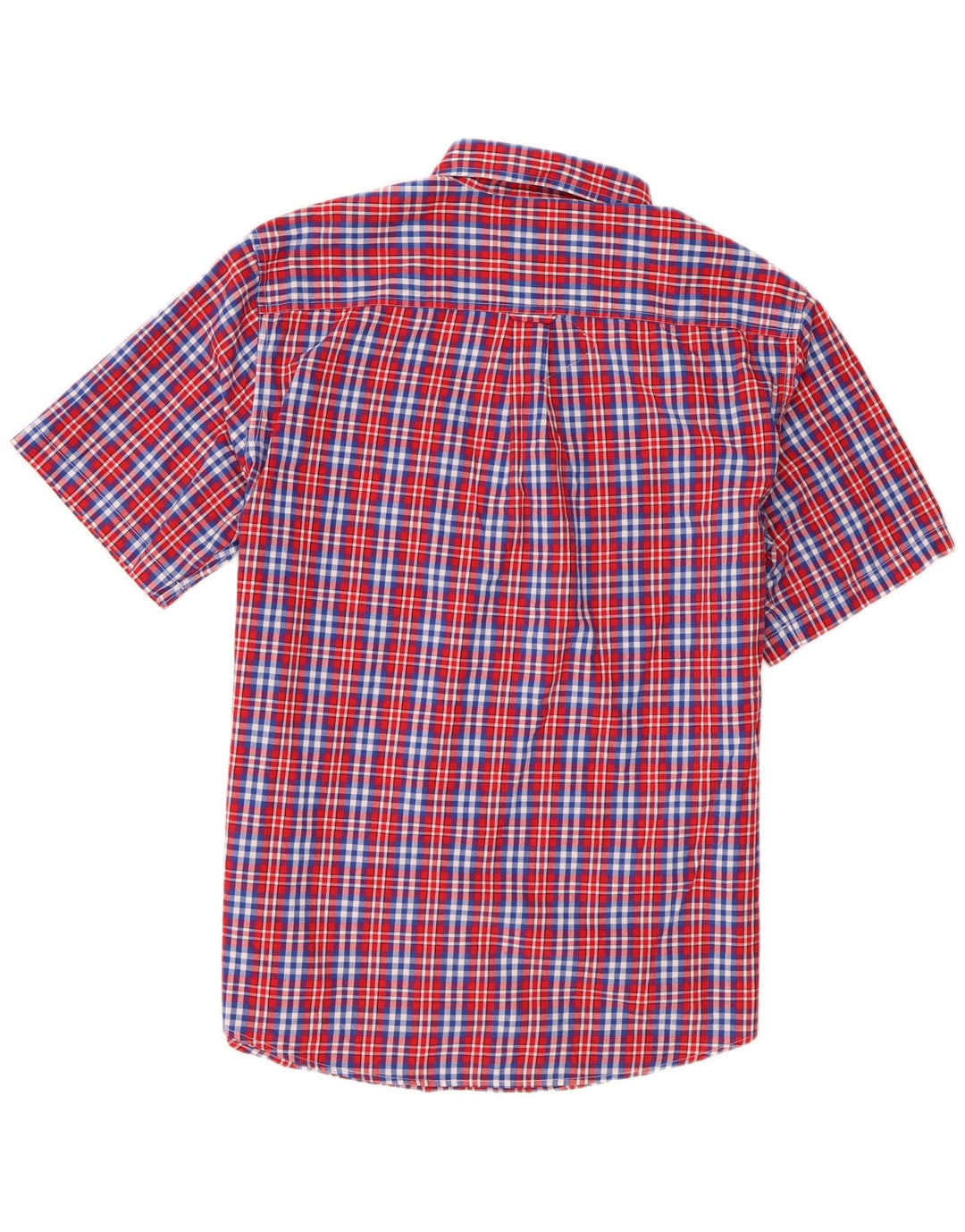 Chaps Mens Short Sleeve Shirt XL Multicoloured Check Cotton