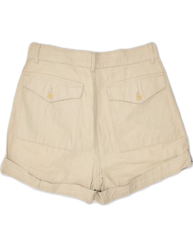 OLD DOG Womens High Waist Hot Pants IT 48 XL W30 Beige Cotton | Vintage | Thrift | Second-Hand | Used Clothing | Messina Hembry 