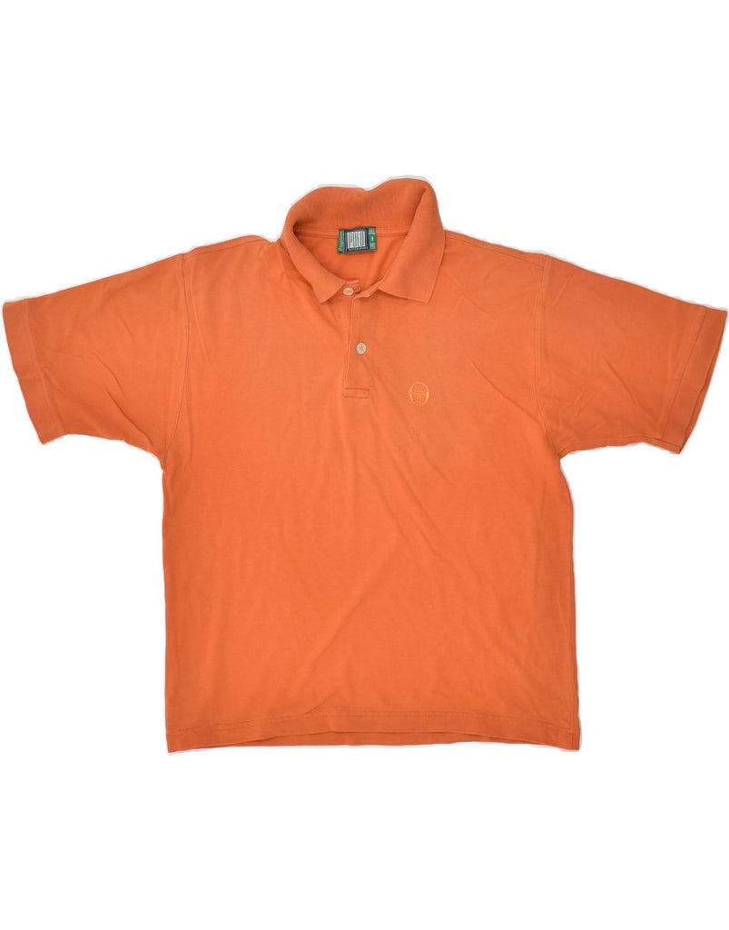 SERGIO TACCHINI Mens Polo Shirt Medium Orange Cotton | Vintage Sergio Tacchini | Thrift | Second-Hand Sergio Tacchini | Used Clothing | Messina Hembry 