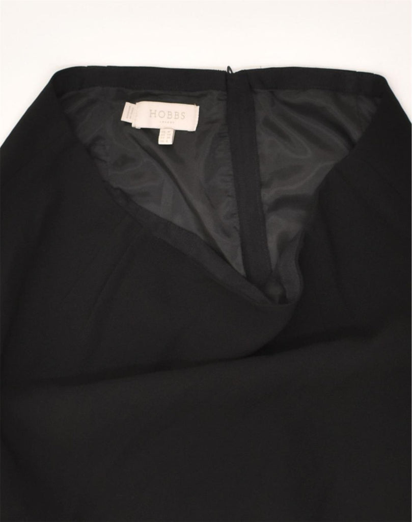 HOBBS Womens Pencil Skirt UK 10 Small W26 Black Polyester | Vintage Hobbs | Thrift | Second-Hand Hobbs | Used Clothing | Messina Hembry 