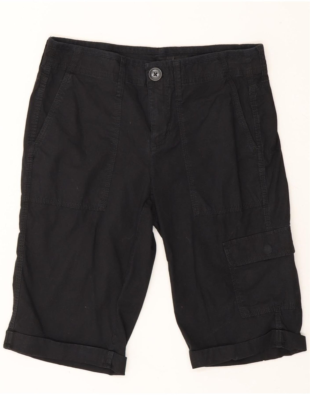 DKNY Womens Cargo Shorts US 2 XS W30  Black Cotton Vintage Dkny and Second-Hand Dkny from Messina Hembry 