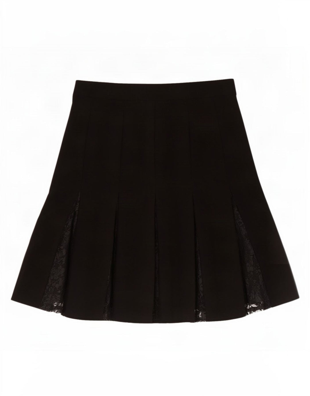 Worthington Womens Pleated Skirt US 10 Large W34 Black Polyester