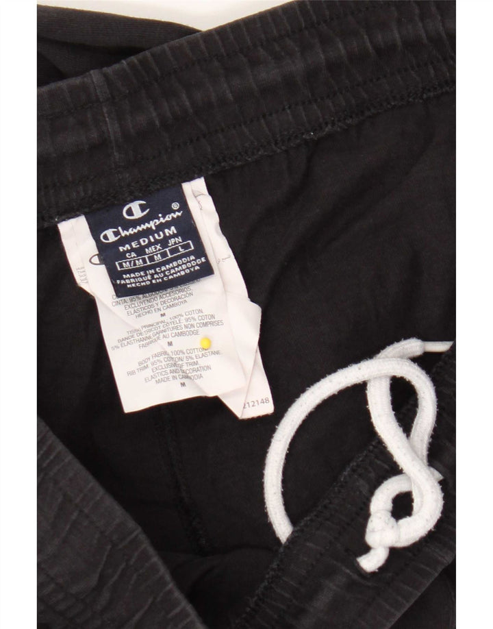 Champion Mens Tracksuit Trousers Joggers Medium Black Cotton