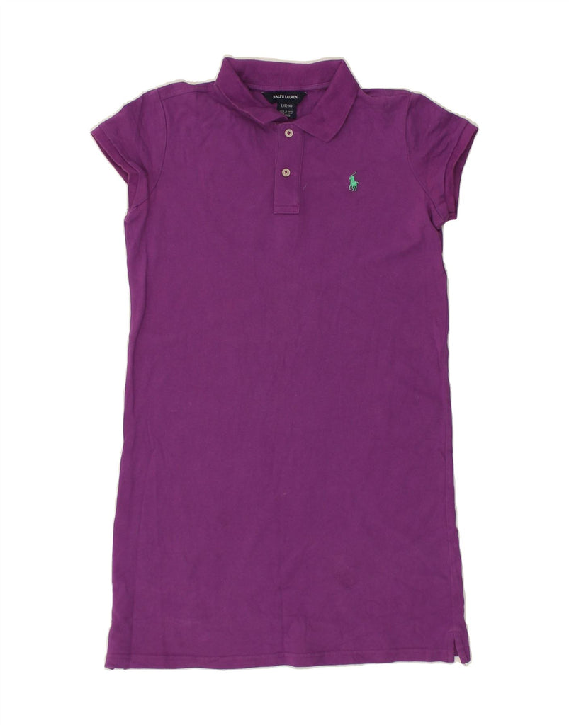 RALPH LAUREN Girls Polo Dress 11-12 Years Large Purple | Vintage Ralph Lauren | Thrift | Second-Hand Ralph Lauren | Used Clothing | Messina Hembry 