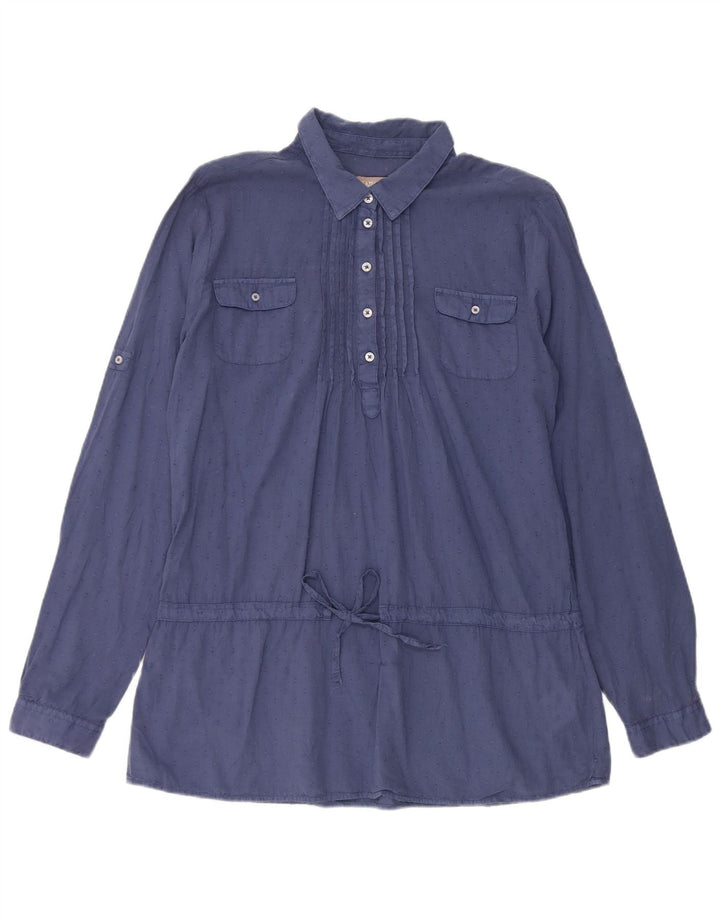Napapijri Womens Pullover Shirt UK 16 Large Blue