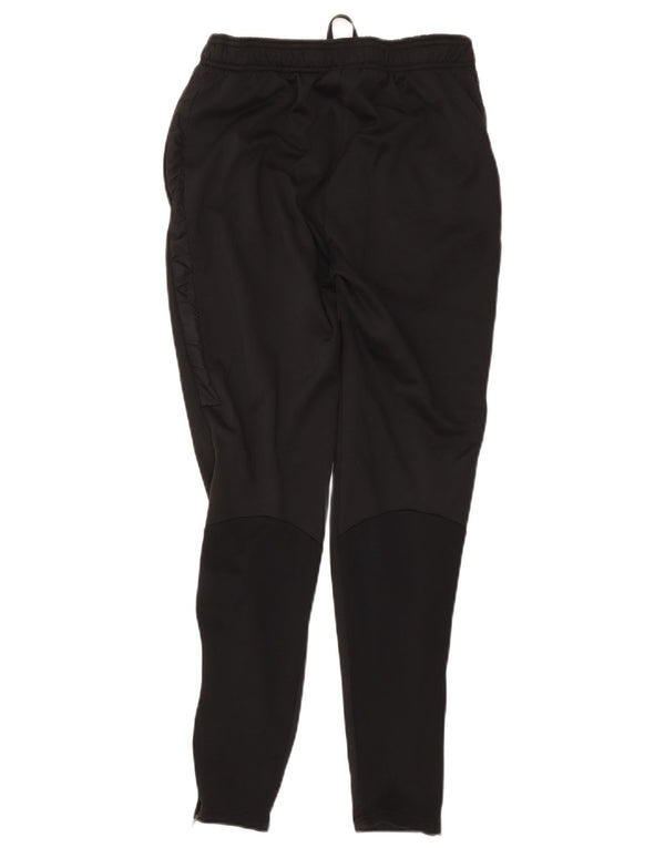 Nike Womens Dri Fit Tracksuit Trousers UK 10 Small Black Polyester