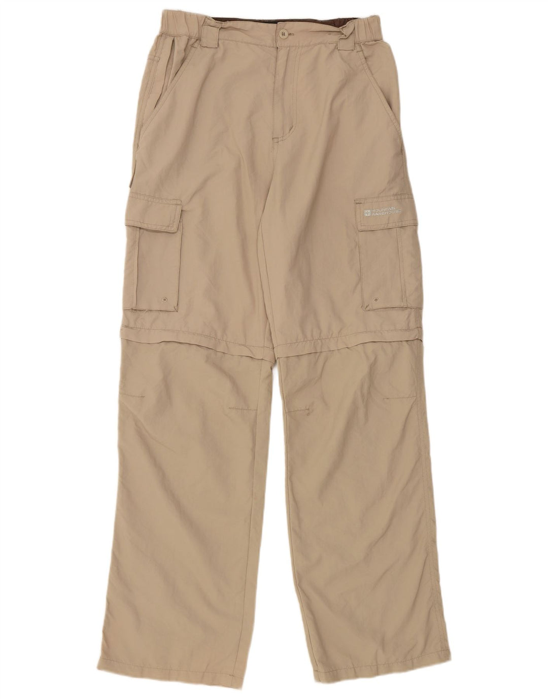 Mountain Warehouse Womens Straight Cargo Trousers W30 L31 Beige Nylon