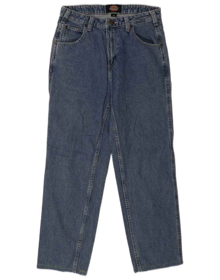 Dickies Womens Cargo Straight Jeans W27 L26 Blue