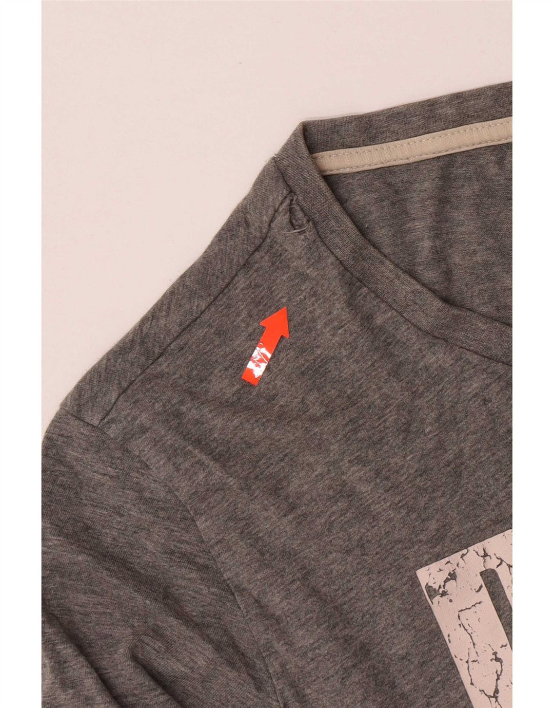 Puma Mens Graphic T-Shirt Top Small Grey Cotton