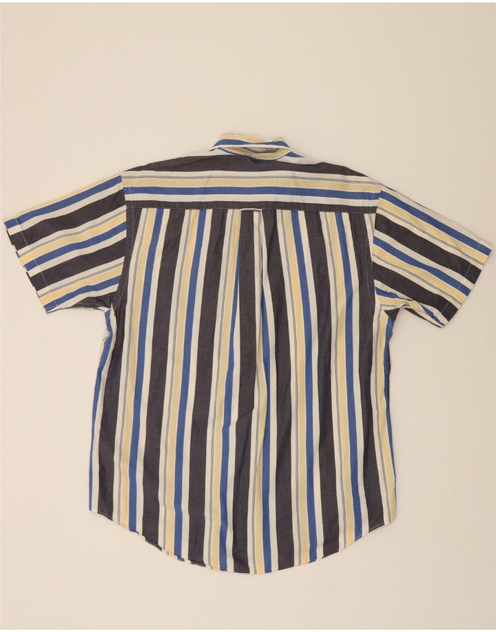 NAUTICA Mens Short Sleeve Shirt Medium Multicoloured Striped Cotton Vintage Nautica and Second-Hand Nautica from Messina Hembry 
