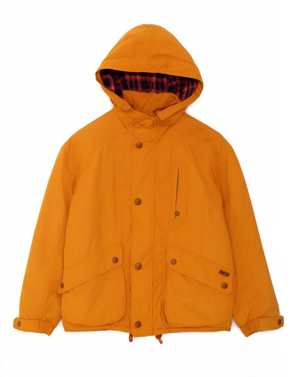 MCROSS Mens Hooded Windbreaker Jacket UK 44 2XL Yellow