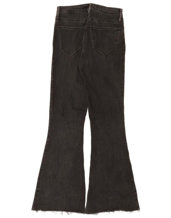 Hollister Womens High Rise Flared Jeans W27 L31 Black Cotton