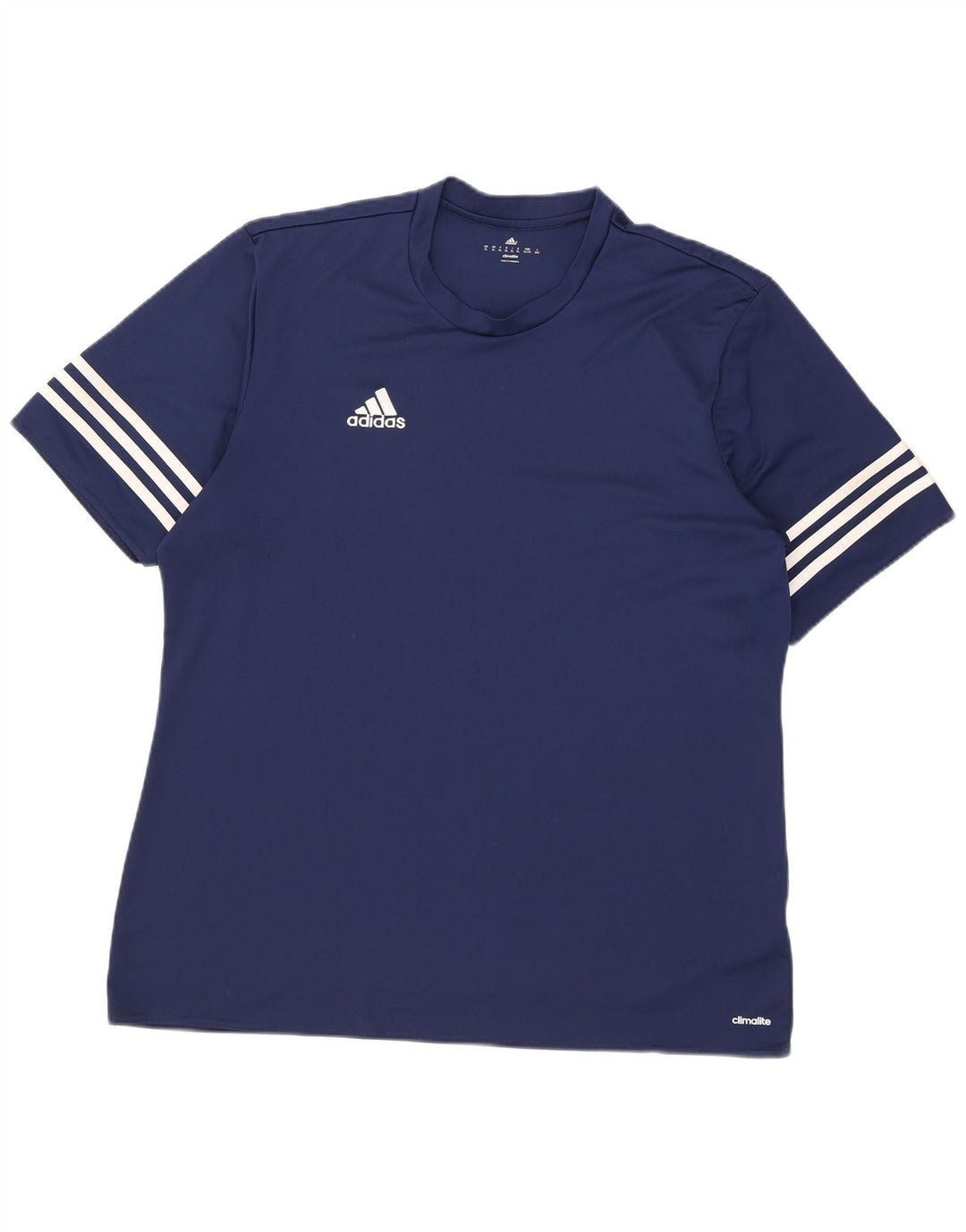 Adidas Mens Climalite T-Shirt Top XL Navy Blue Polyester