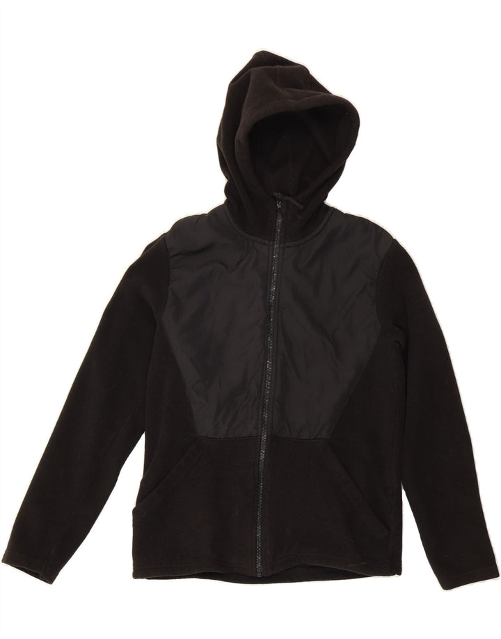 MOUNTAIN WAREHOUSE Girls Hooded Fleece Jacket 12-13 Years Black Polyester Vintage Mountain Warehouse and Second-Hand Mountain Warehouse from Messina Hembry 