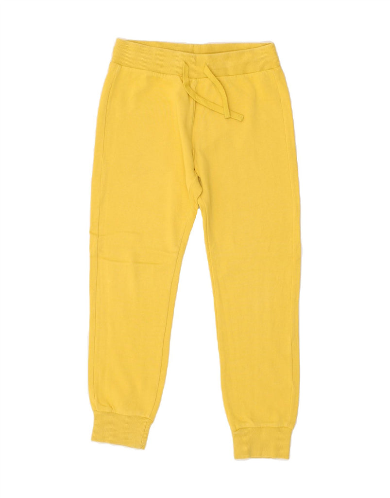 BENETTON Girls Tracksuit Trousers Joggers 9-10 Years Yellow | Vintage Benetton | Thrift | Second-Hand Benetton | Used Clothing | Messina Hembry 