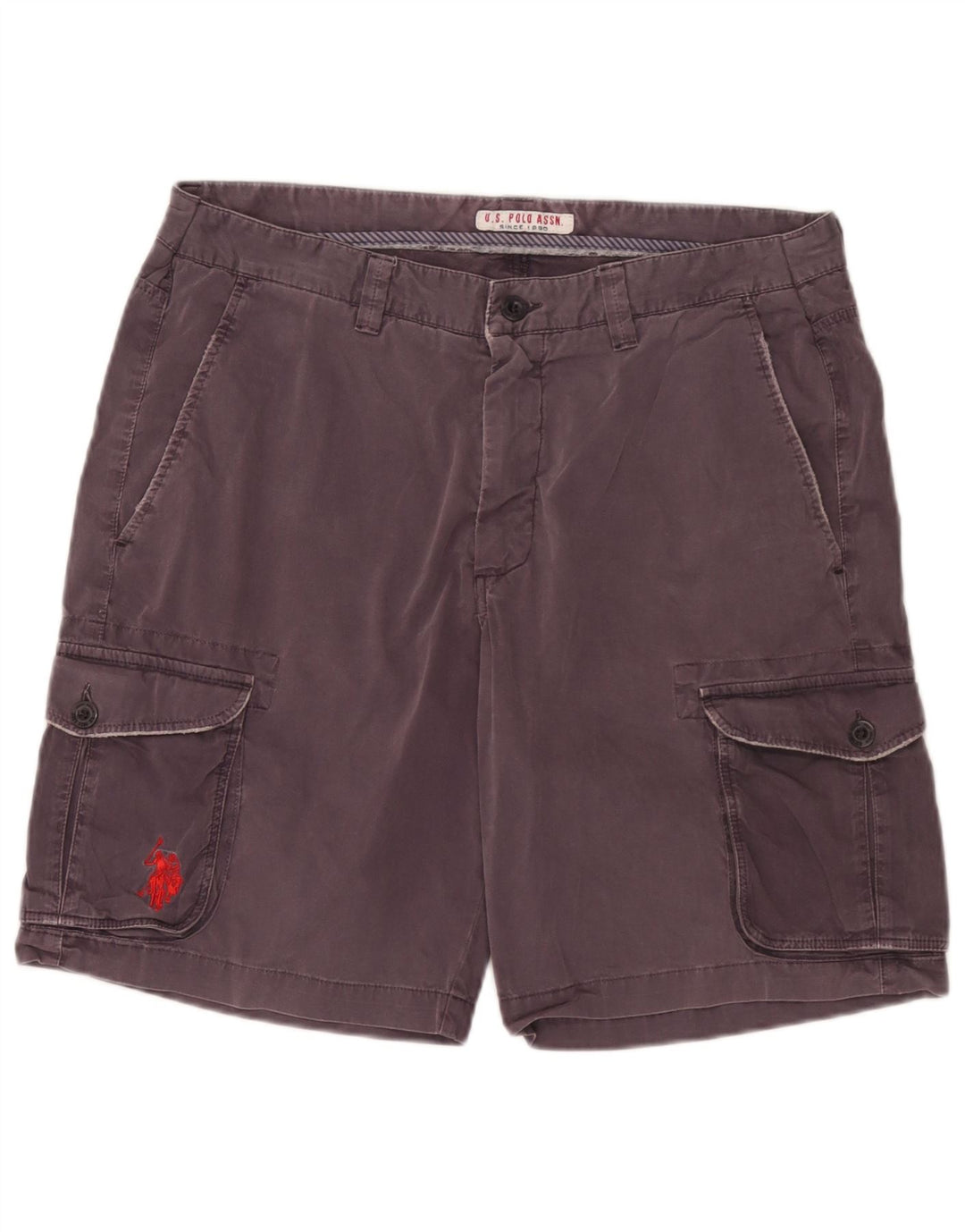 U.S. Polo Assn. Mens Cargo Shorts W36 Large Black Cotton