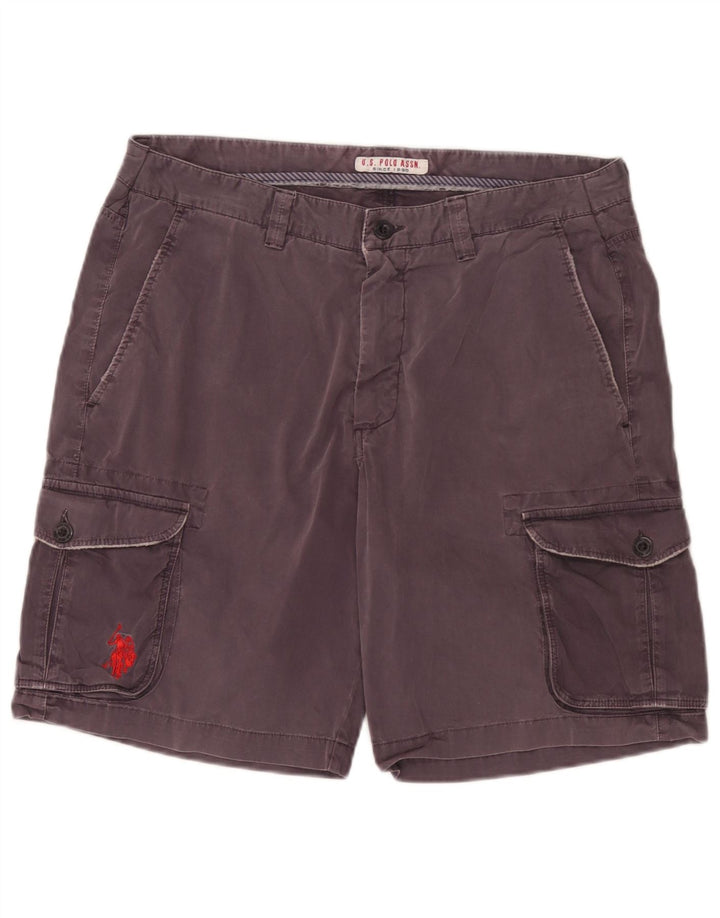 U.S. Polo Assn. Mens Cargo Shorts W36 Large Black Cotton
