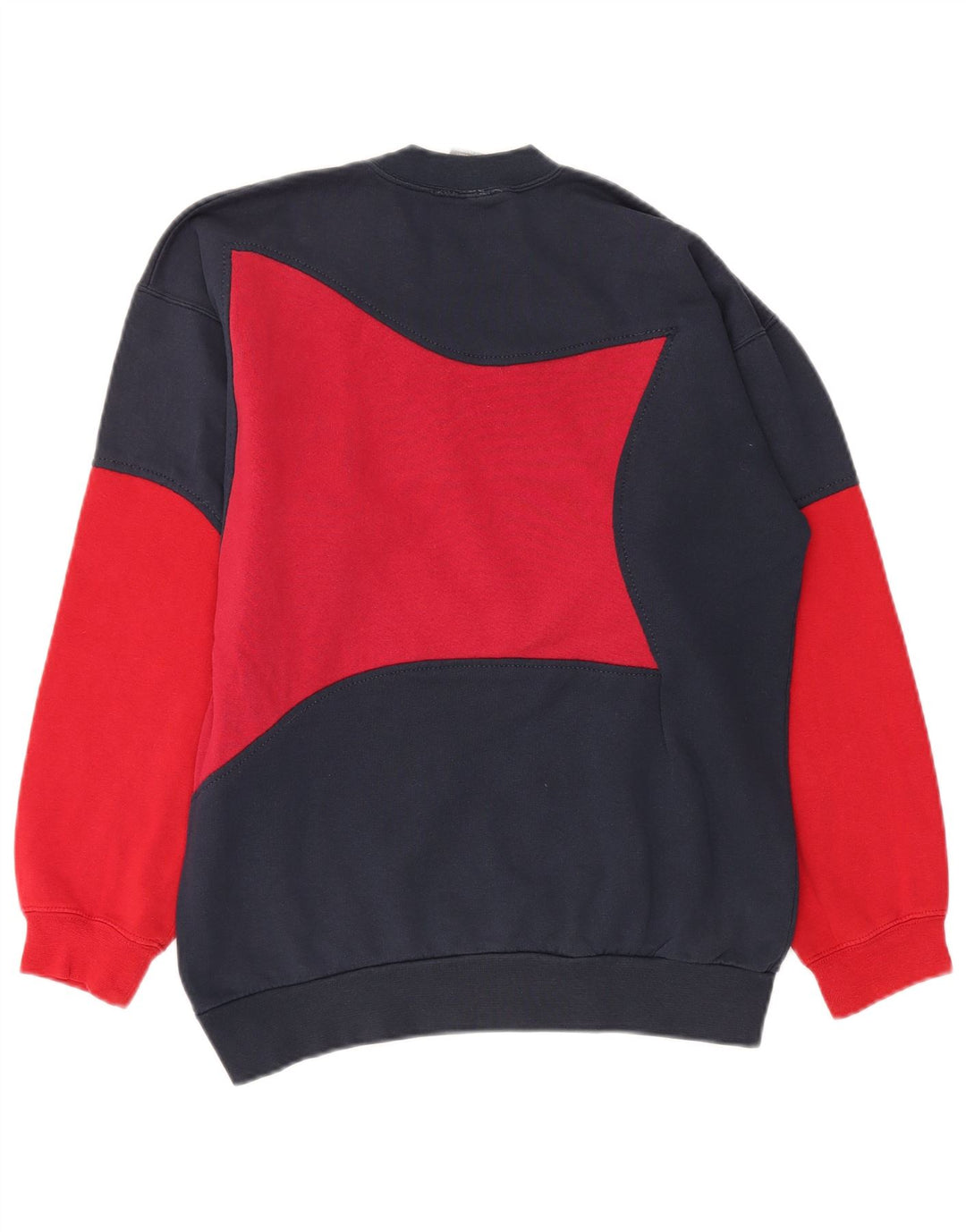 Nike Mens Sweatshirt Jumper UK 39/41 Medium Navy Blue Colourblock