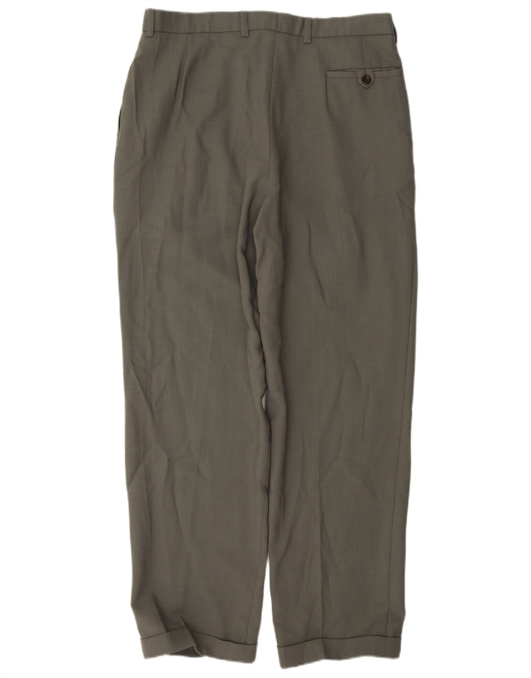 Marks & Spencer Mens St. Michael Pegged Suit Trousers W34 L31 Grey Wool