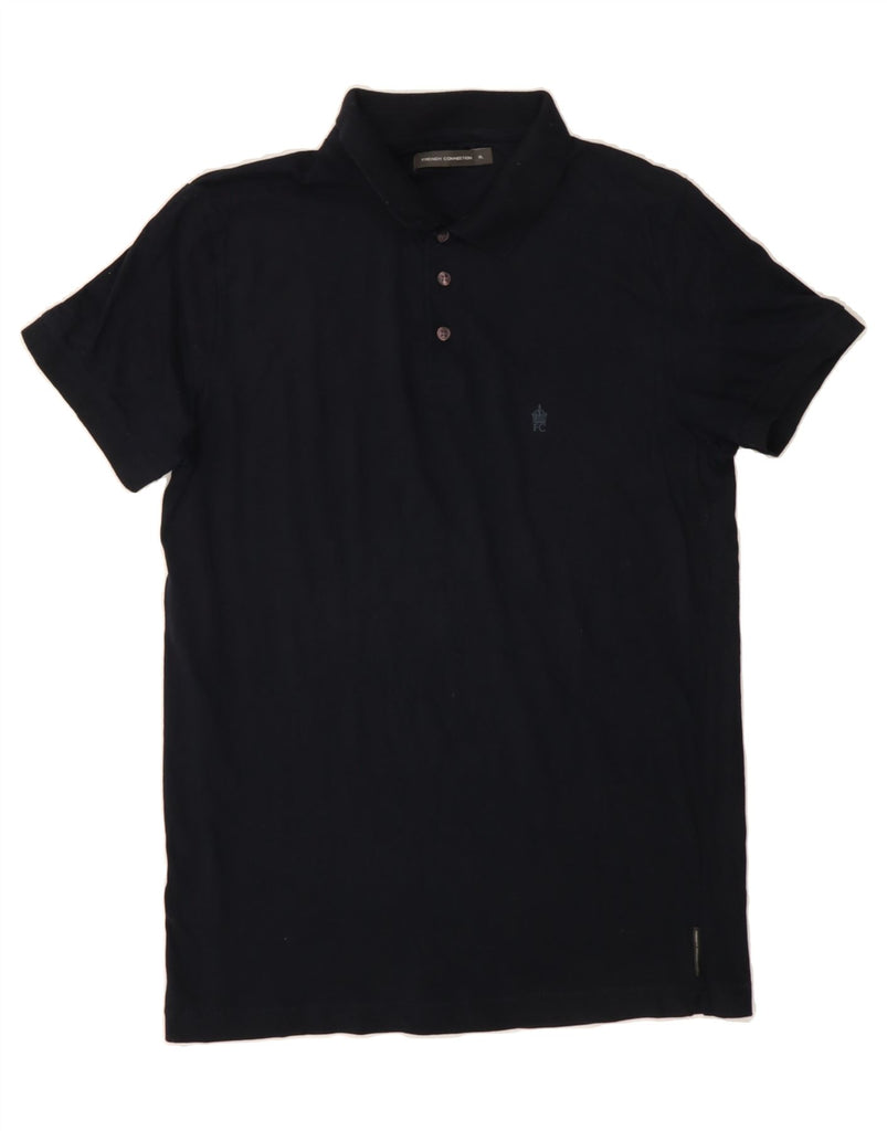 FRENCH CONNECTION Mens Polo Shirt XL Navy Blue Cotton Vintage French Connection and Second-Hand French Connection from Messina Hembry 