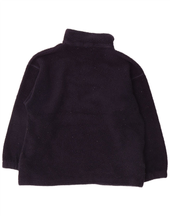 Marks & Spencer Womens Oversized Fleece Jumper UK 12 Medium Navy Blue