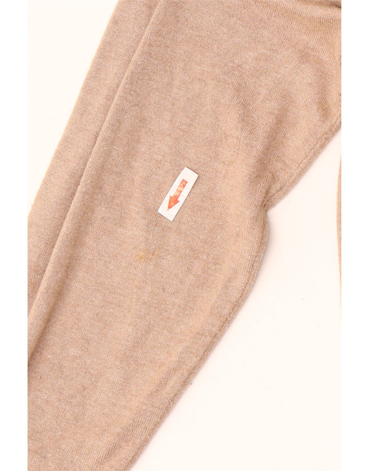 Marks & Spencer Womens Longline Open Cardigan Sweater UK 14 Medium Brown