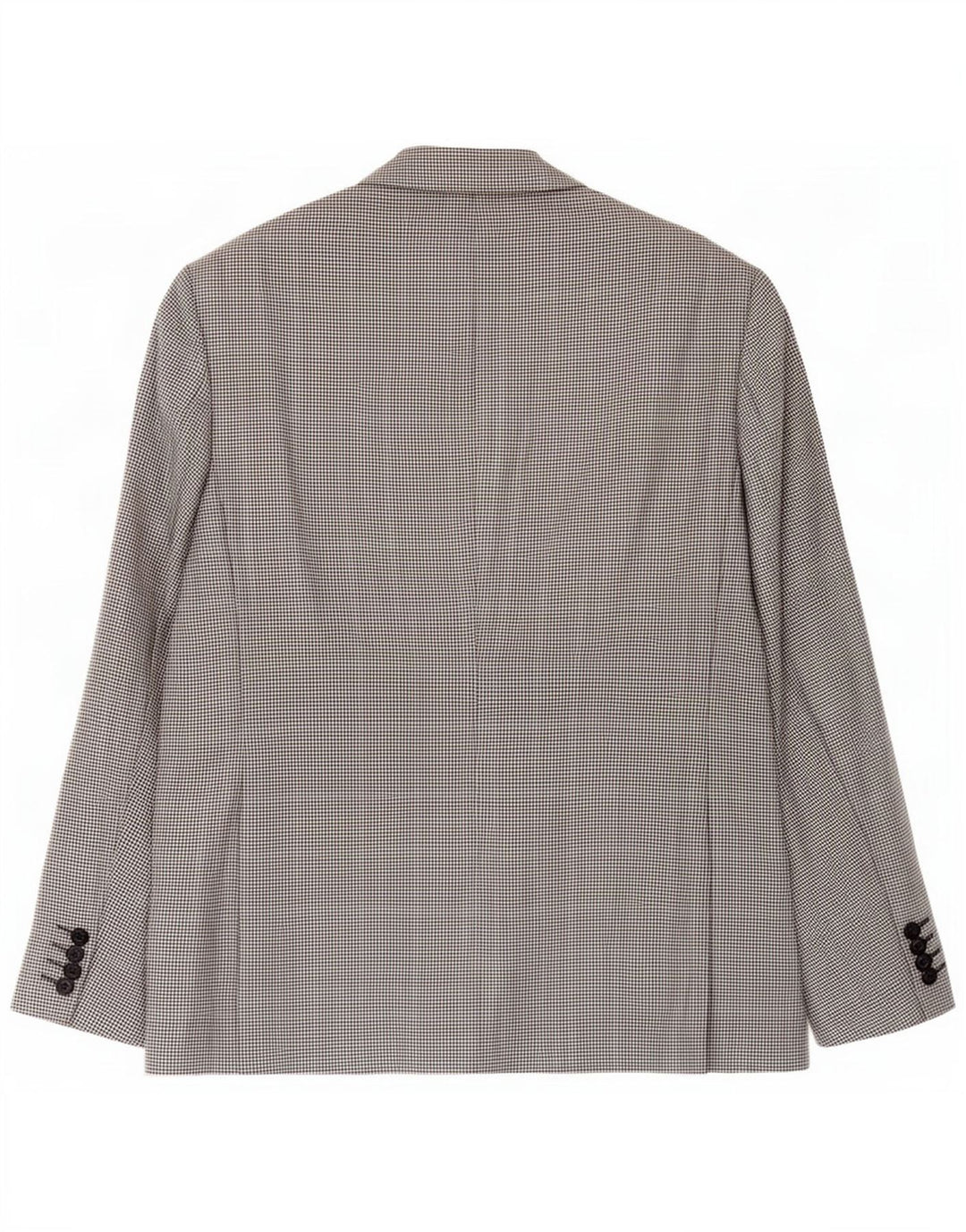 Marks & Spencer Mens 2 Button Blazer Jacket UK 40 Medium Black Houndstooth