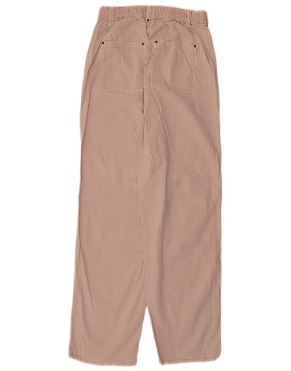 Marks & Spencer Womens Regular Chino Trousers UK 8 Small W26 L30 Pink