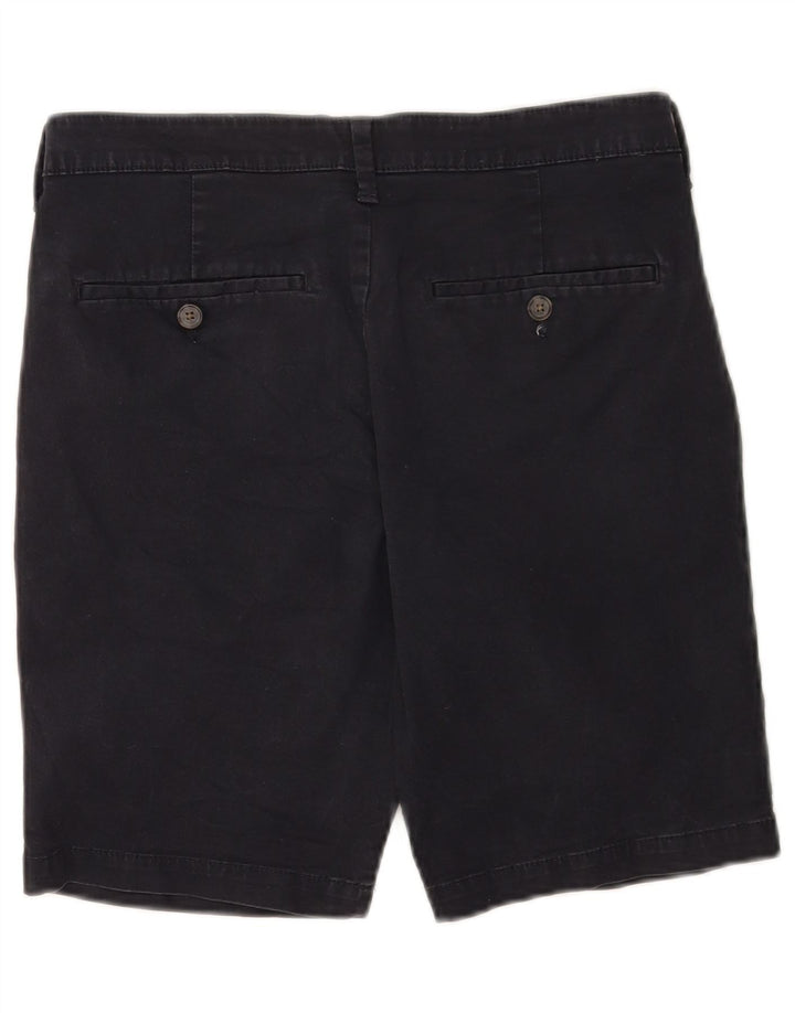 Marks & Spencer Mens Chino Shorts W30 Medium Navy Blue Cotton