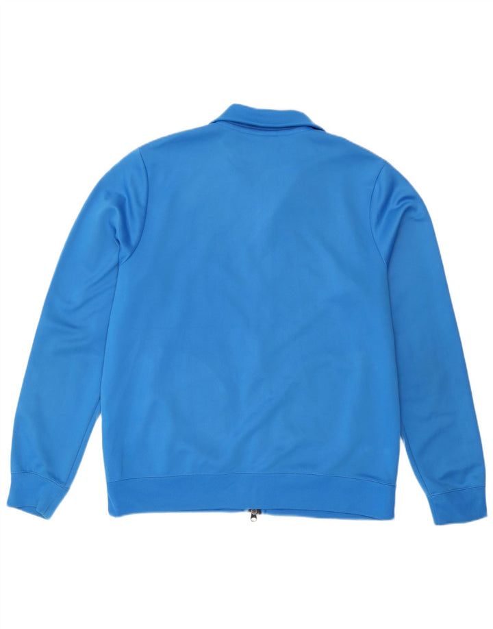 Nike Mens Tracksuit Top Jacket Large Blue Colourblock Polyester Sports
