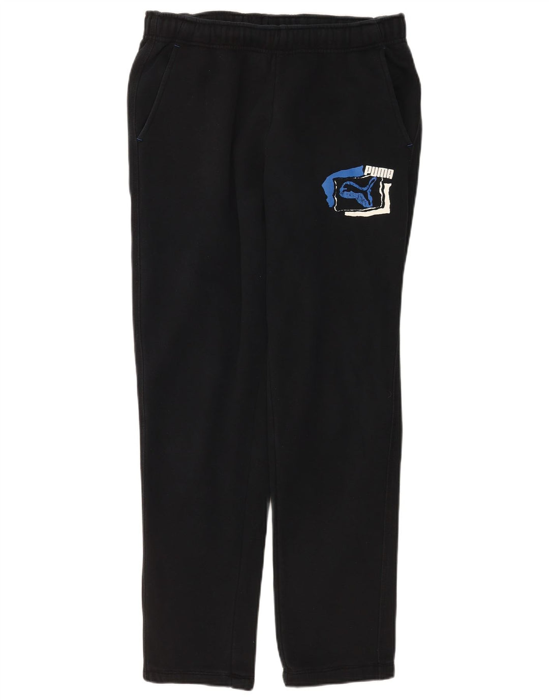 Puma Mens Graphic Tracksuit Trousers Small  Black