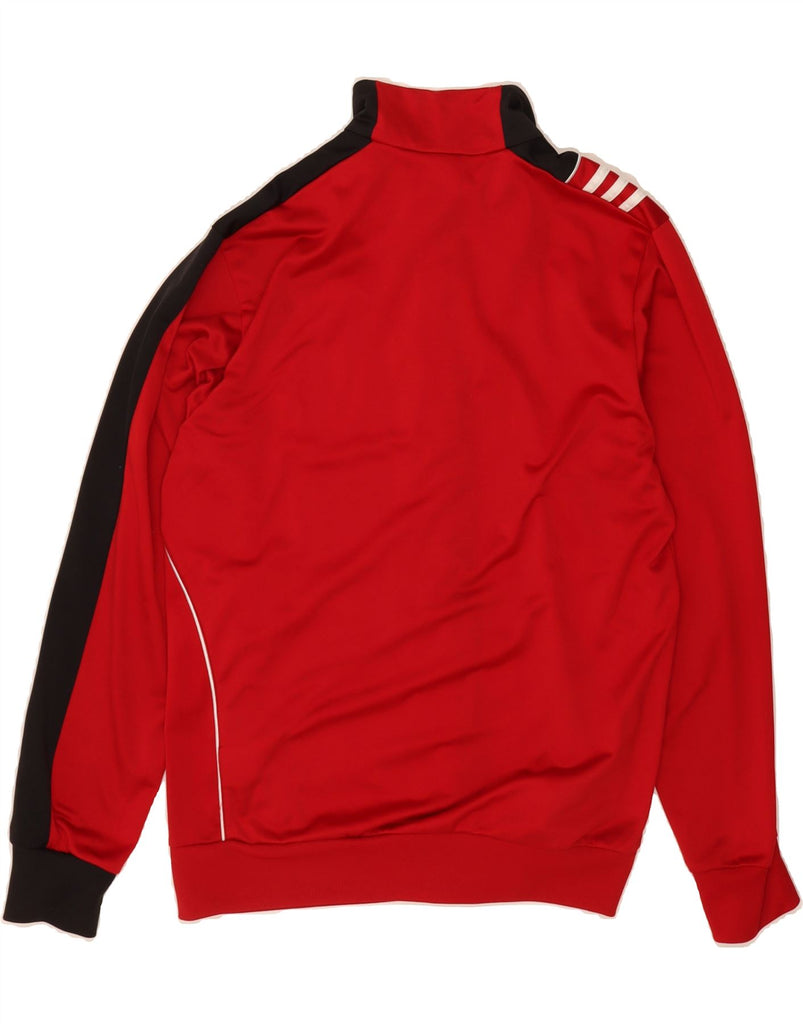ADIDAS Mens Tracksuit Top Jacket UK 38/40 Medium Red Colourblock Polyester Vintage Adidas and Second-Hand Adidas from Messina Hembry 