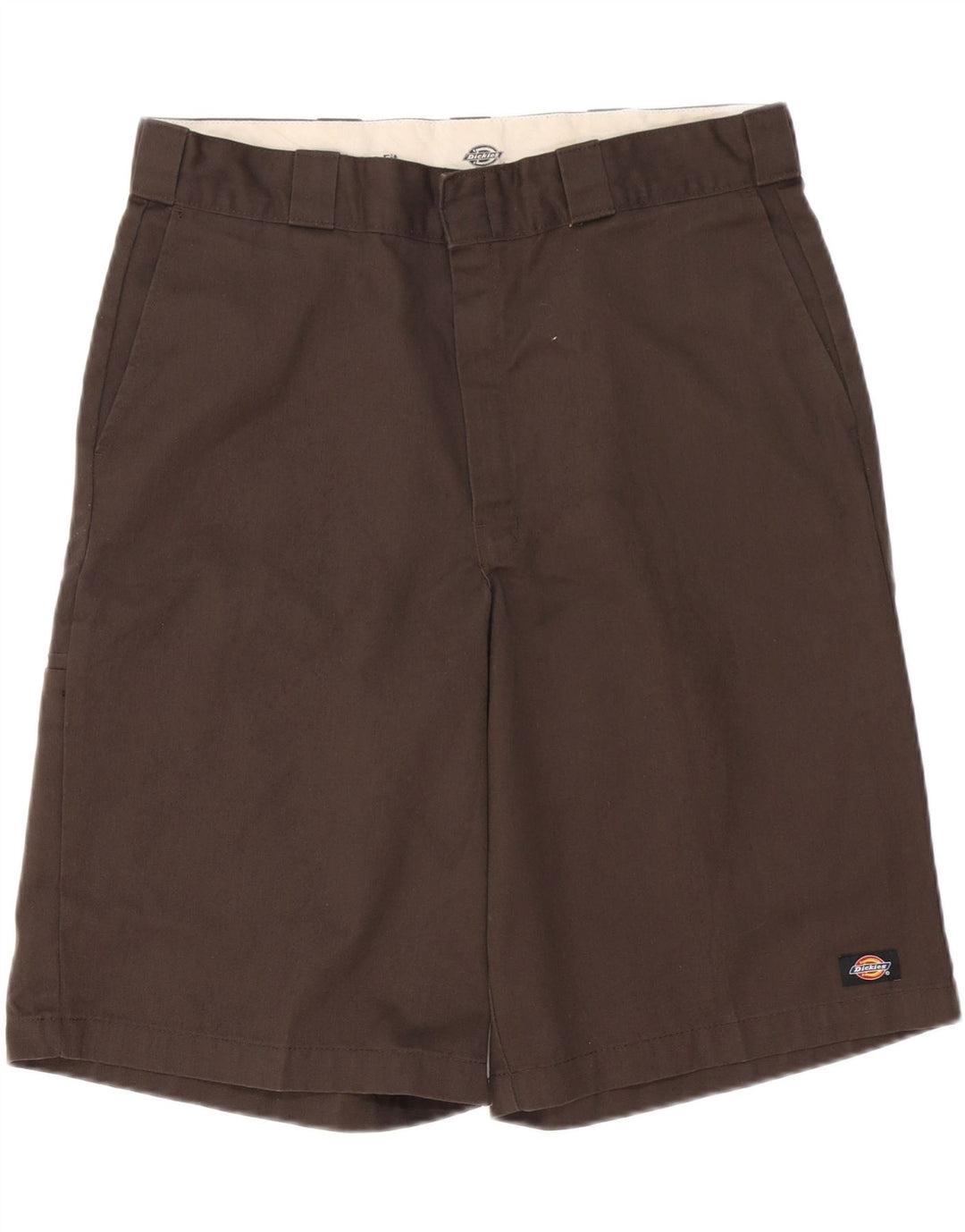 DICKIES Mens Loose Fit Chino Shorts W36 Large Brown Polyester
