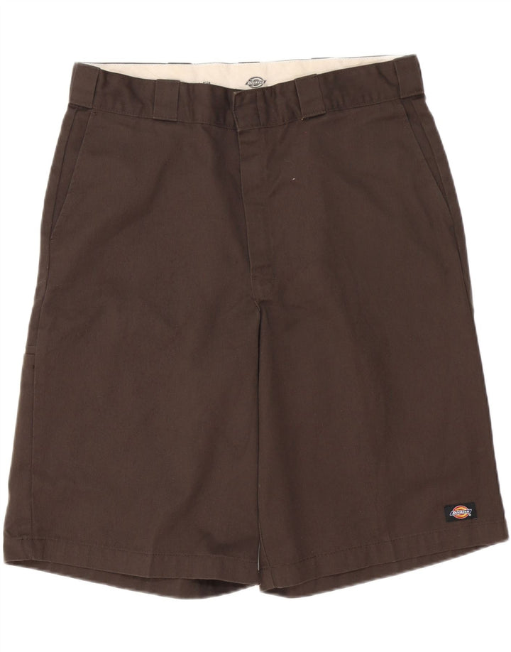 DICKIES Mens Loose Fit Chino Shorts W36 Large Brown Polyester