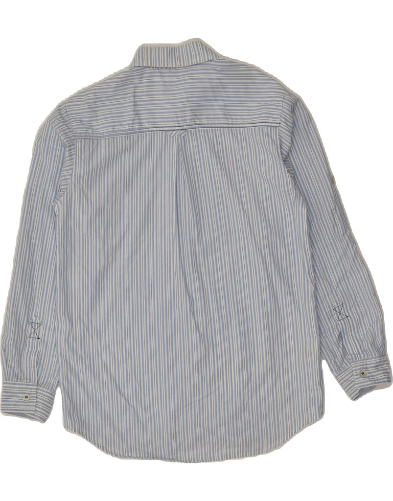 TRUSSARDI JUNIOR Boys Shirt 10-11 Years Blue Striped Cotton | Vintage Trussardi Junior | Thrift | Second-Hand Trussardi Junior | Used Clothing | Messina Hembry 