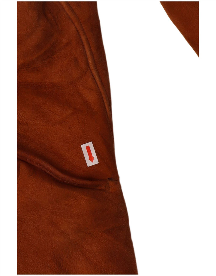 Vintage Womens Shearling Coat IT 44 Medium Beige Shearling Classic