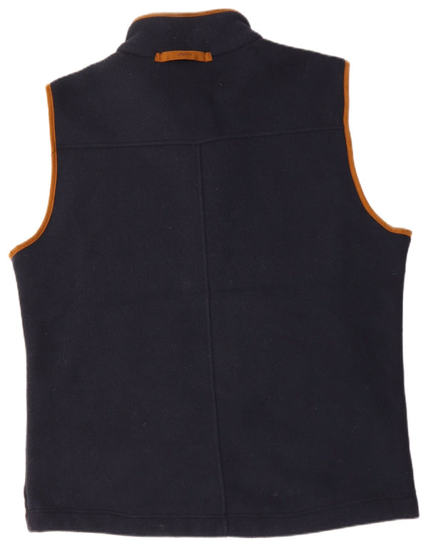 Musto Mens Fleece Gilet UK 44 2XL Navy Blue Polyester
