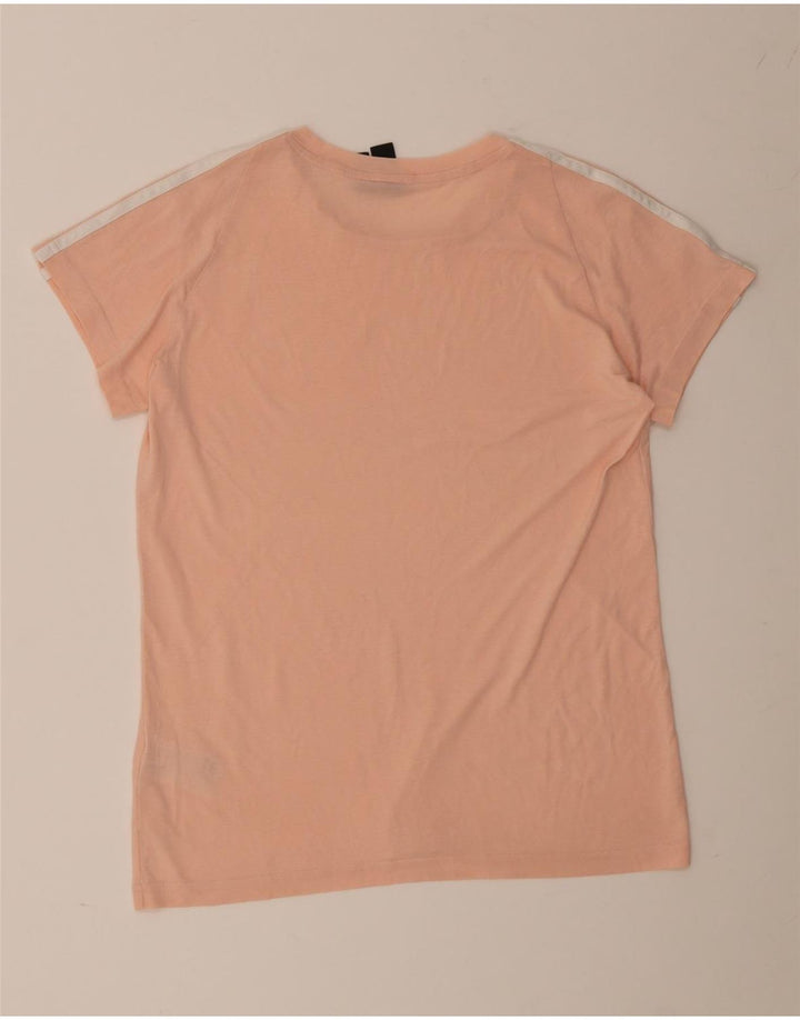 Adidas Womens T-Shirt Top UK 16/18 Large Pink Polyester
