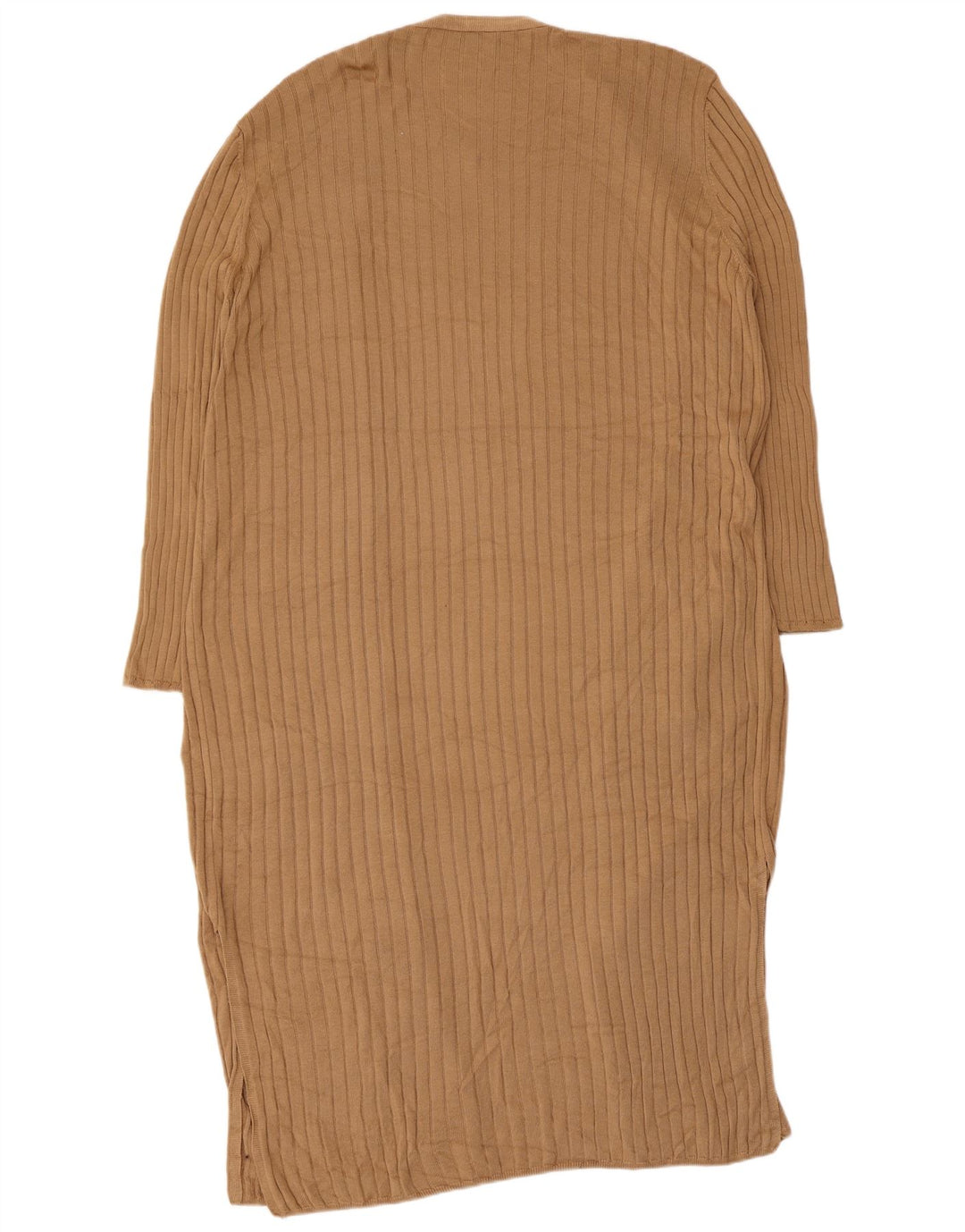 Marks & Spencer Womens Longline Cardigan Sweater UK 16 Large Brown