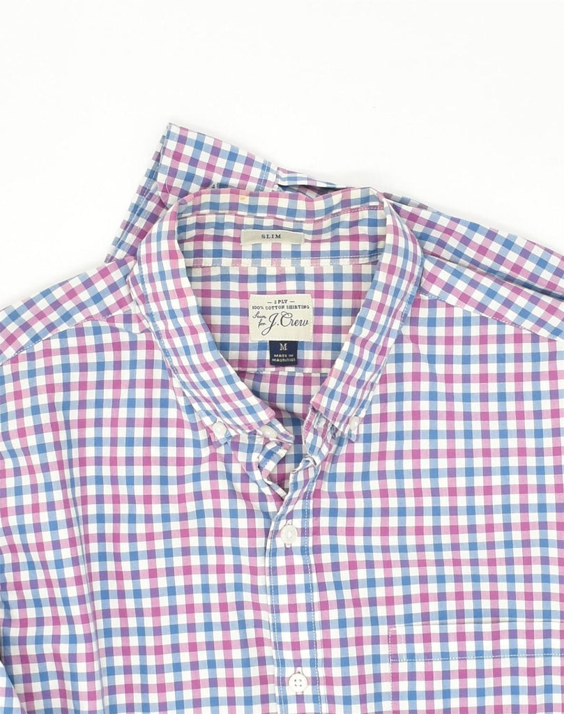 J. CREW Mens Slim Fit Shirt Medium Multicoloured Check Cotton | Vintage J. Crew | Thrift | Second-Hand J. Crew | Used Clothing | Messina Hembry 