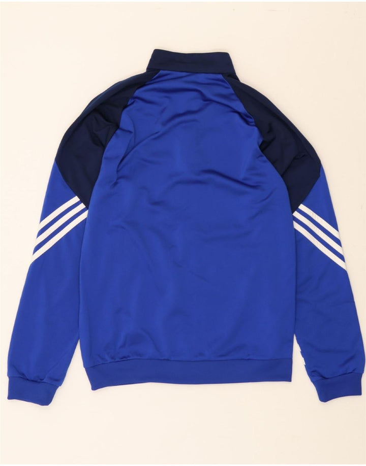 ADIDAS Mens Tracksuit Top Jacket Small Blue Colourblock Polyester Vintage Adidas and Second-Hand Adidas from Messina Hembry 