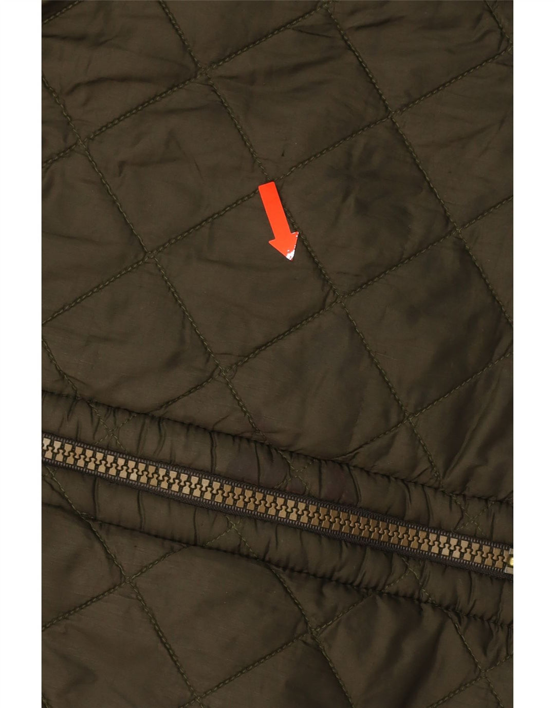 BARBOUR Mens Quilted Jacket UK 42 XL Khaki Polyamide Vintage Barbour and Second-Hand Barbour from Messina Hembry 