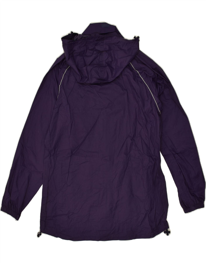 MOUNTAIN WAREHOUSE Womens Hooded Raincoat UK 12 Medium Purple Nylon | Vintage Mountain Warehouse | Thrift | Second-Hand Mountain Warehouse | Used Clothing | Messina Hembry 