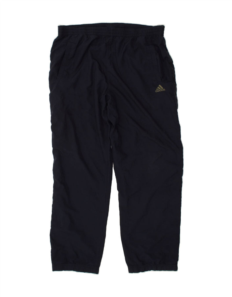 ADIDAS Mens Tracksuit Trousers Large Navy Blue Polyester | Vintage Adidas | Thrift | Second-Hand Adidas | Used Clothing | Messina Hembry 