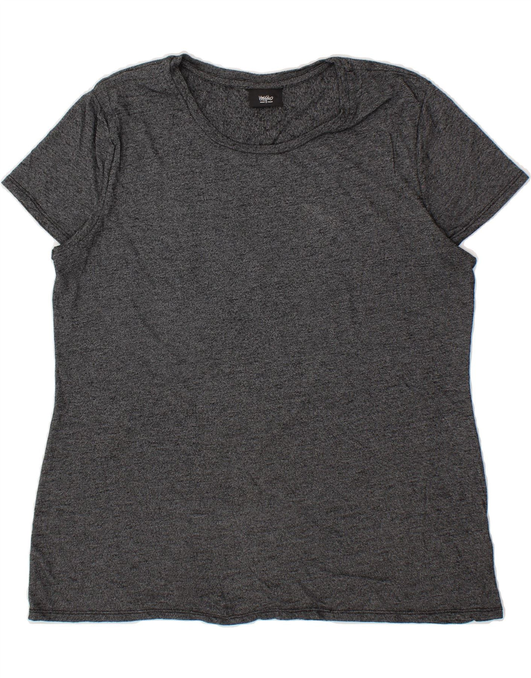 MOSSIMO Womens T-Shirt Top UK 20 2XL Grey Flecked Rayon Vintage Mossimo and Second-Hand Mossimo from Messina Hembry 