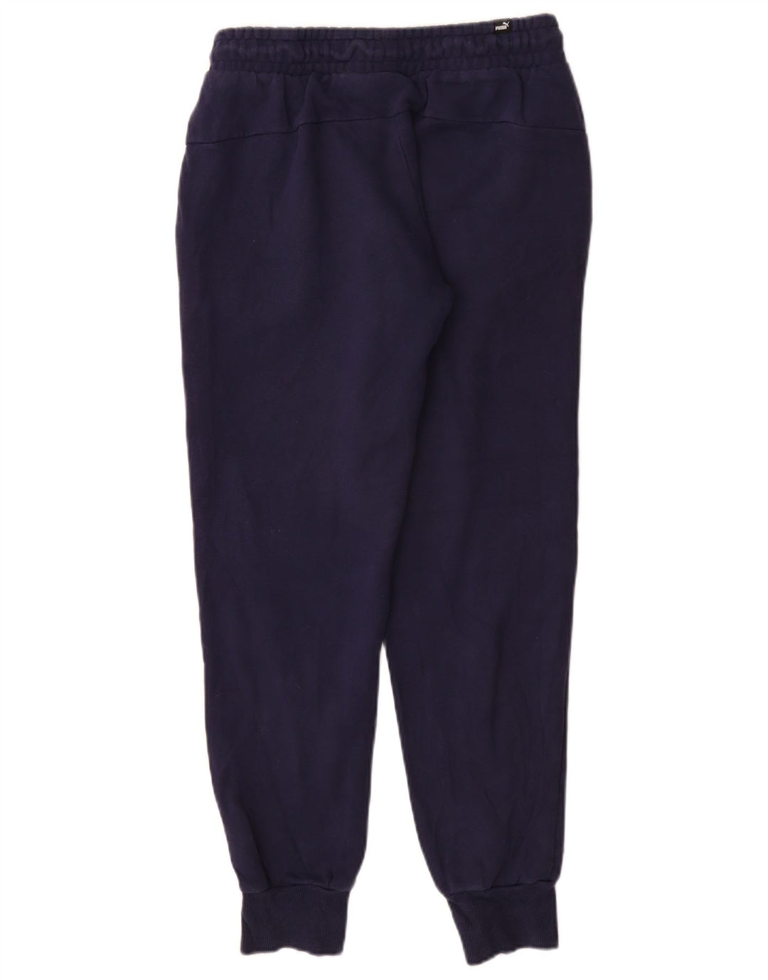 PUMA Mens Tracksuit Trousers Joggers Small Navy Blue Cotton