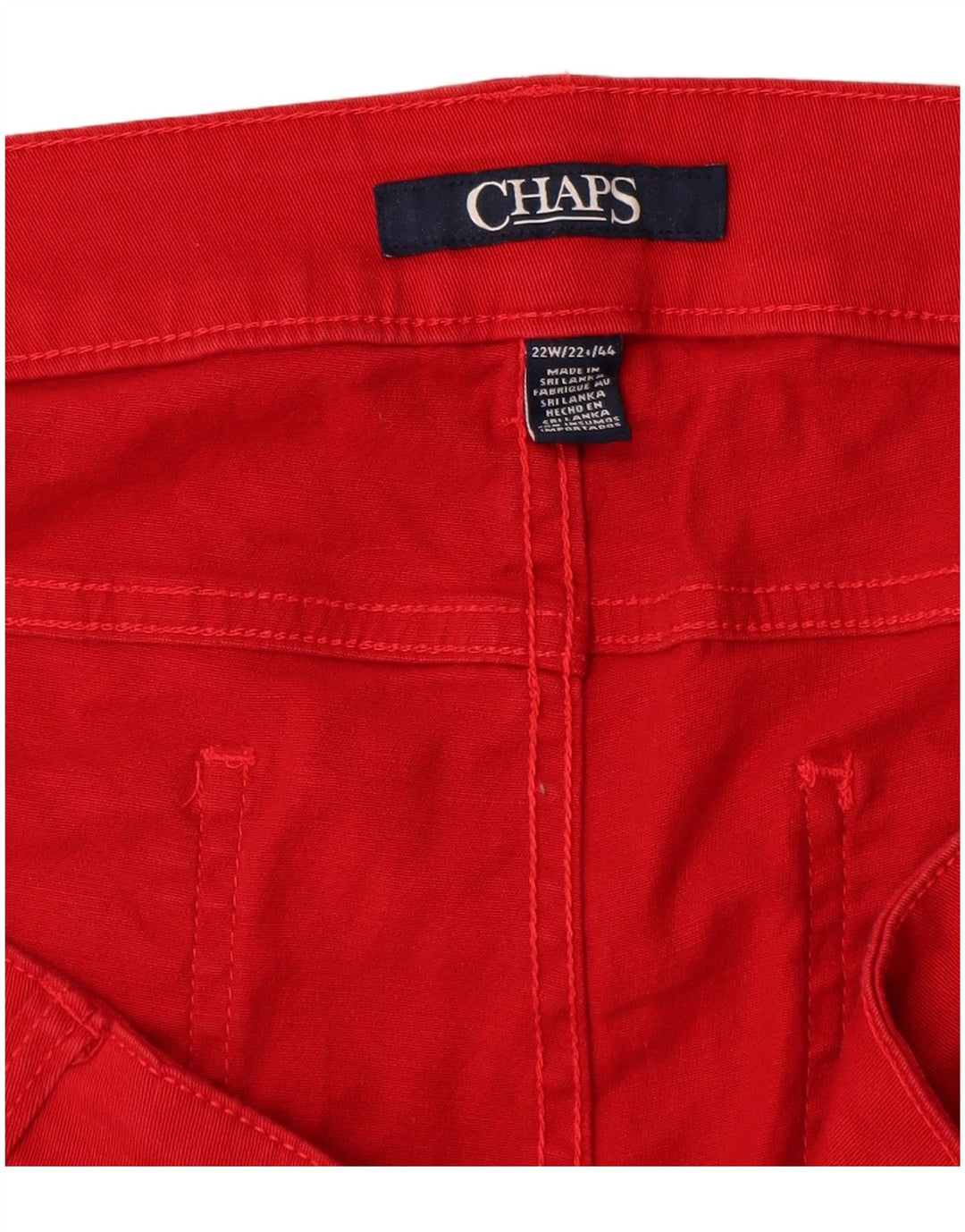 CHAPS Womens Bermuda Casual Shorts US 22 3XL W44 Red Cotton