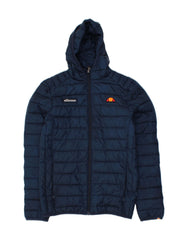 ELLESSE Mens Hooded Padded Jacket UK 34 XS Navy Blue Polyester