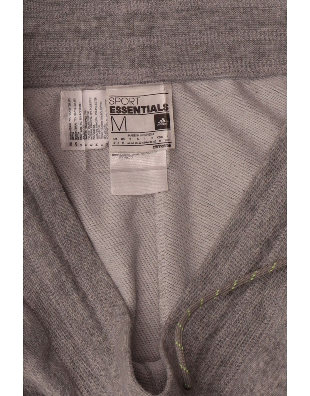 Adidas Womens Bermuda Sport Shorts UK 12/14 Medium  Grey Polyester