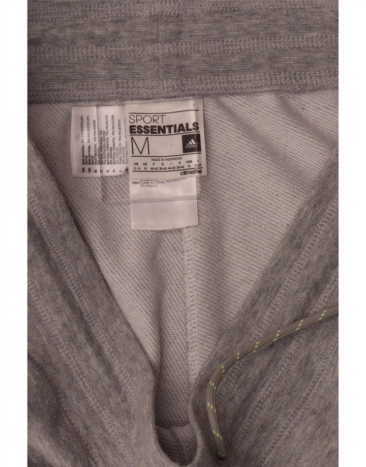 Adidas Womens Bermuda Sport Shorts UK 12/14 Medium  Grey Polyester